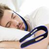 Snoring Stop Headband Anti-Snoring Belt Black Blue Chin Strap Adjustable Velcro Snoring Stop with Sleep Shut up and Breathe
