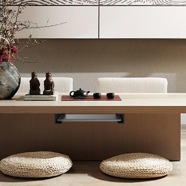 Vertical Laptop Storage Stand With AntiScratch Pad Secure Under Desk Mounting For Office And Home Use Space Efficient