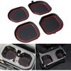 Cup Holder Coaster For Wrangler JL JLU 2018-2024 2025 Wrangler Accessories Gladiator JT -2025 Silicone Cup Erts Interior Mats Pad (Red Trim, 4-Pcs