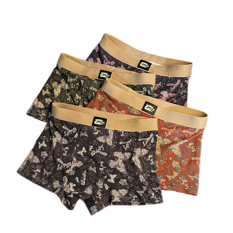 Pánské bavlněné boxerky Jade Butterfly - K pokožce šetrné, prodyšné čtyřrohé šortky