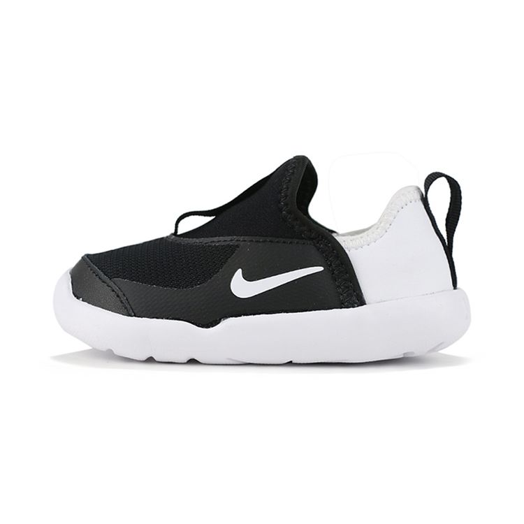 Nike Lil Swoosh Low-Top Sports Casual Shoes Baby Sneakers Black White AQ3113-001