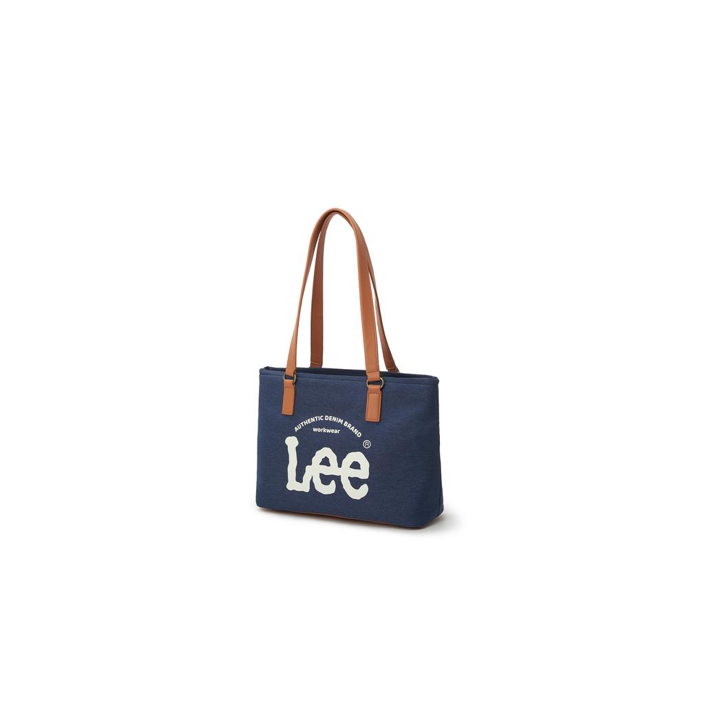 New Lee Leather Tote Bag, Shopping Bag, Shoulder Bag Regular Women's Dark Blue/Light Blue LE250115M