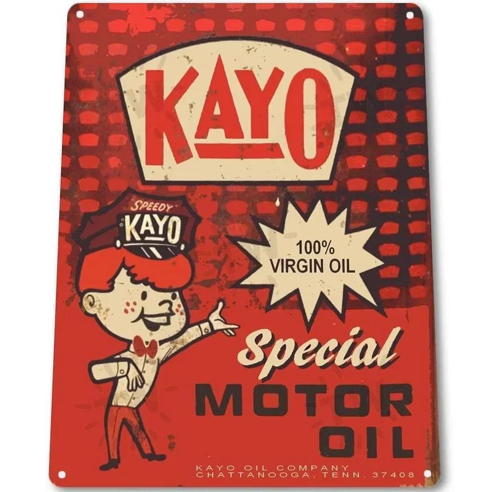 Vintage Metal Tin Signs Gulf Esso Agip Texaco Sinclair Mobile Man Cave Plate Motor Oil Garage Wall Stickers Gas Decor Plaque