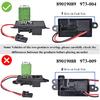 HVAC Blower Motor Resistor Compatible With 1999-2006 Chevy Silverado GMC Sierra 1500 2500 3500 2000-2002 Yukon XL Blower Motor Fan Resistor Replaces#