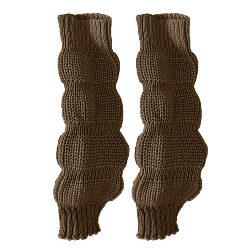 Japanese Student Leg Warmer Footless Socks for Women Girls Scrunch Lantern Boot Covers Solid Color Loose Leg Sleeves