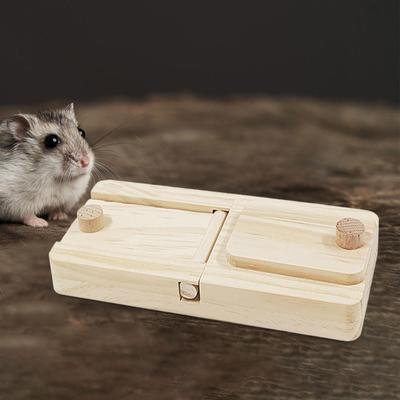 Futtersuchspielzeug, Interaktiv, Puzzle, Holzverstärkungsspielzeug für Meerschweinchen,