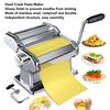 Hand Crank Noodle Maker Machine Stainless Steel Dough Roller Pasta Maker 7 Thickness Settings 0.5‑2.5mm Roller Noodle Machine