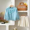 Girls' Spring Korean-Style Hoodie & Pleated Skirt 2-Piece Set