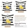 1/4pcs Plaid Striped Farm Lemon Pattern Cushions Pillowcase Polyester Cushion Cover Throw Pillow Pillowcover Home Car Sofa Decor