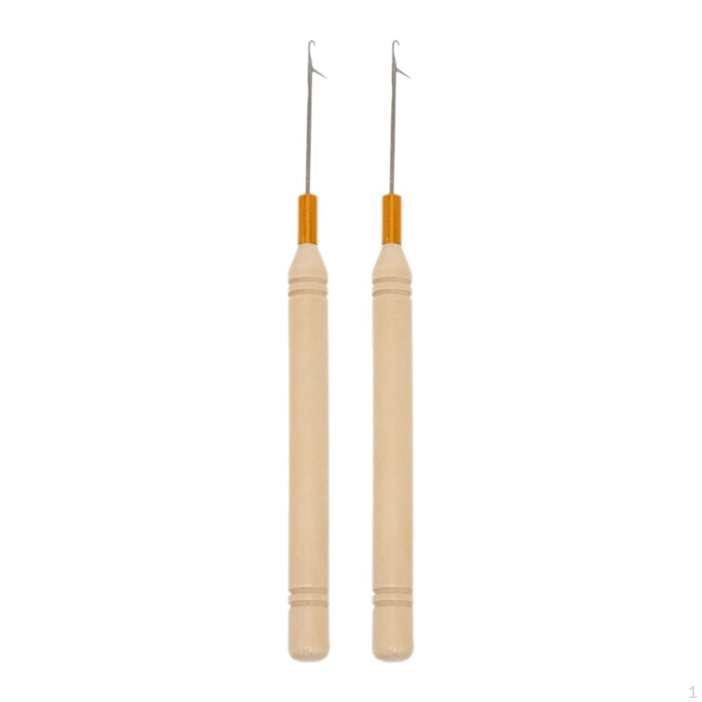 2x Braid Hair Dreadlocks Needles Knitting Extension Tools Pulling