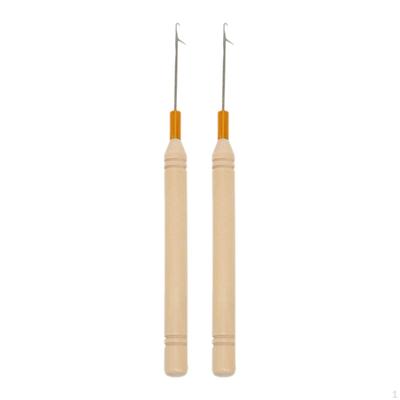 2x Aghi per trecce per capelli Dreadlocks Strumenti per lavorare a maglia Extension Tirando