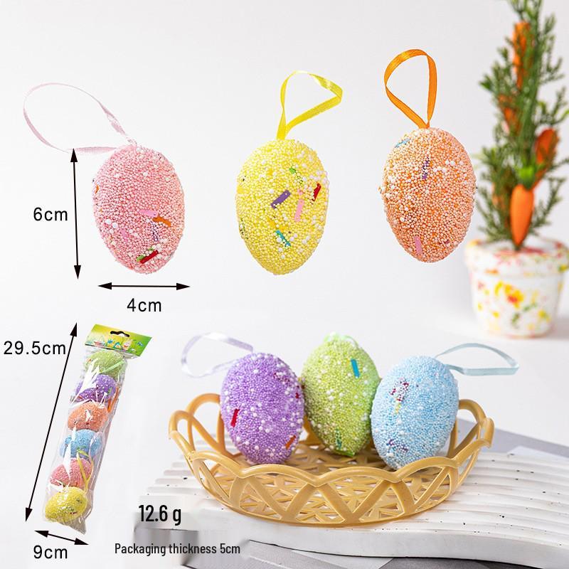 W magazynie: Kolorowe Piankowe Jajka Wielkanocne 3x4cm do Świątecznej Dekoracji