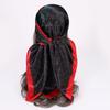 90 * 90Cm Square Scarf, Simulated Silk Scarf, Women'S Headscarf Co Contrasting Color Shawl Stripe Simple