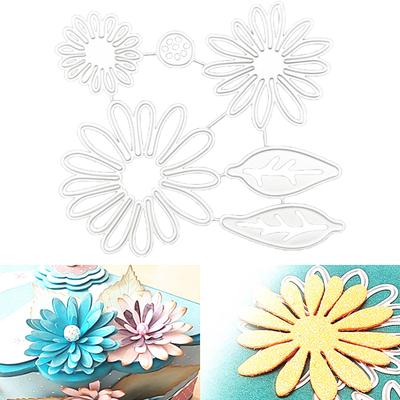 Präge-Stanzformen Blumen und Blätter Blumen- und Blätter-Stanzformen für Kartenherstellung DIY Scrapbooking Album Papierbasteln
