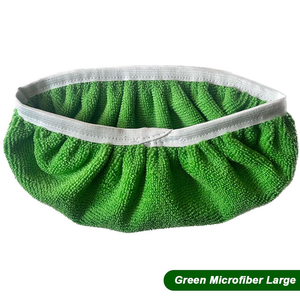 Verdicktes elastisches Band Flachmopp-Pads Korallenfleece/Mikrofaser/Chenille Ersatz Rotierender Kehrmopp Waschbares Feuchtwischtuch zur Bodenreinigung