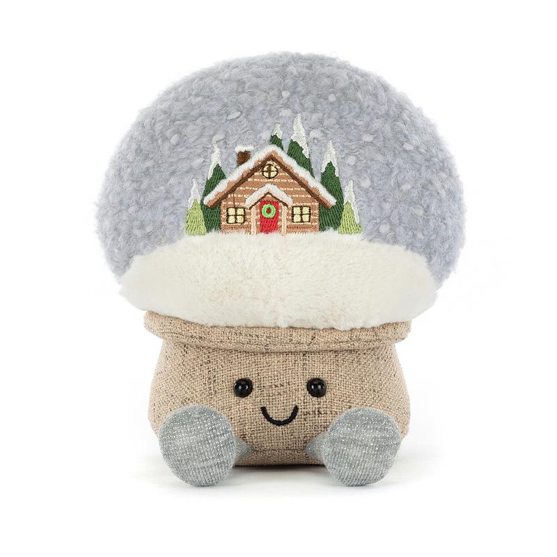 Fun Christmas Series Star Doll Gingerbread House Couple Snowman Plush Pillow Living Room Decor Gift reference