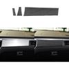 Real Premium Carbon Fiber Car Center Console Gear Shifter Electronic Handbrake Panel Cover Trim Soft Sticker Set Compatible with Porsche Macan