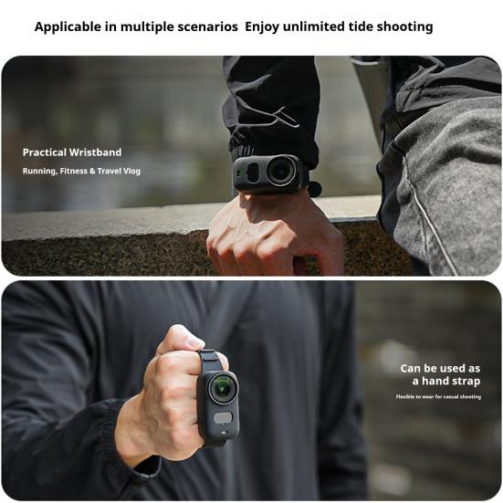 Silicone Action Camera Case Wriststrap for DJI OSMO Nano Shockproof Sports Camera Protective Cover Wrist Band Camera Accessories
