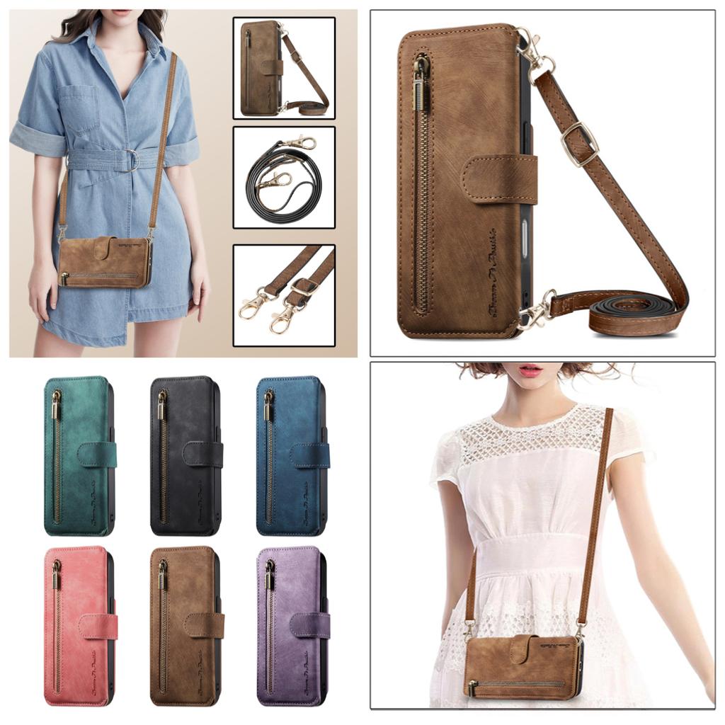 4-in-1 Wallet Case for Huawei Nova series.Nova Y70 Plus/Nova 9 SE/Nova 8/Pura 70...series (Protector, Card Holder, Crossbody Bag, Stand)