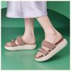 2026 Fashion Brand Summer Shoes Women Sandals Thick Sole Soft Summer Holiday Comfortable Ladies Sandals Non-slip Yellow Black Plus Size 41