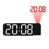 Compact Adjustable Digital Projection Clock With USB Charging Port And Dimmer Option For Bedroom Workspaces Easy To Read