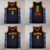 New Season Thunder Team #2 Alexander #7 Holmgren Basketball Jersey