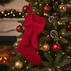 Velvet Christmas Stocking Large Capacity Fireplace Hanging Ornament Candy Gift Bag Home Decoration