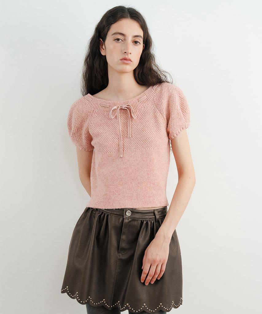 SINOON Puffed Raglan Knit (Pink)