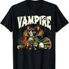 Cute Cat Vampire Halloween Dracula Feline T-Shirt