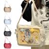 Damen Ita Tasche Japanischer Stil Umhängetasche Mehrere Taschen Cartoon Buchtasche Verstellbarer Riemen Einfache Tragetasche Trendige Outdoor-Tasche