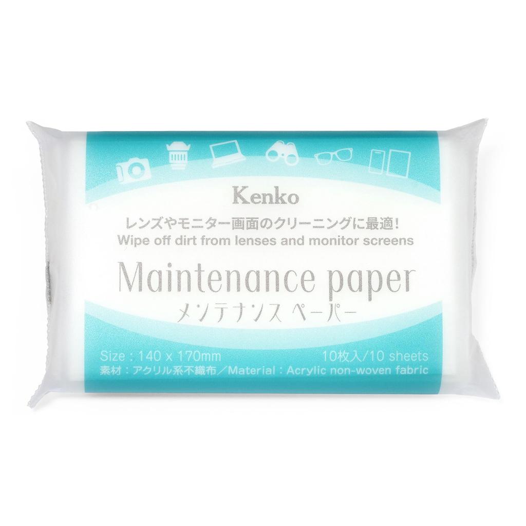 Kenko Cleaning Supplies Maintenance Paper 10 sheets x 10 packs Value set Dry Tissue type Paper size 140 x 170 mm 076927 Microfiber-containing