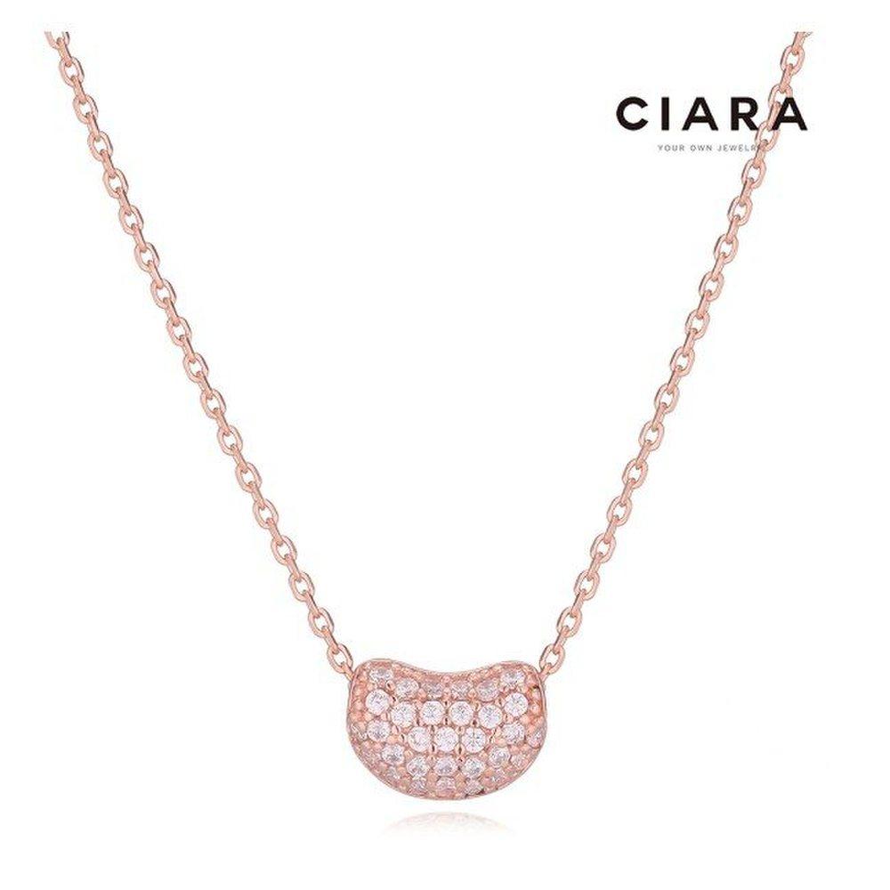 Ciara 92.5 Silver Udine Shining Stone Necklace