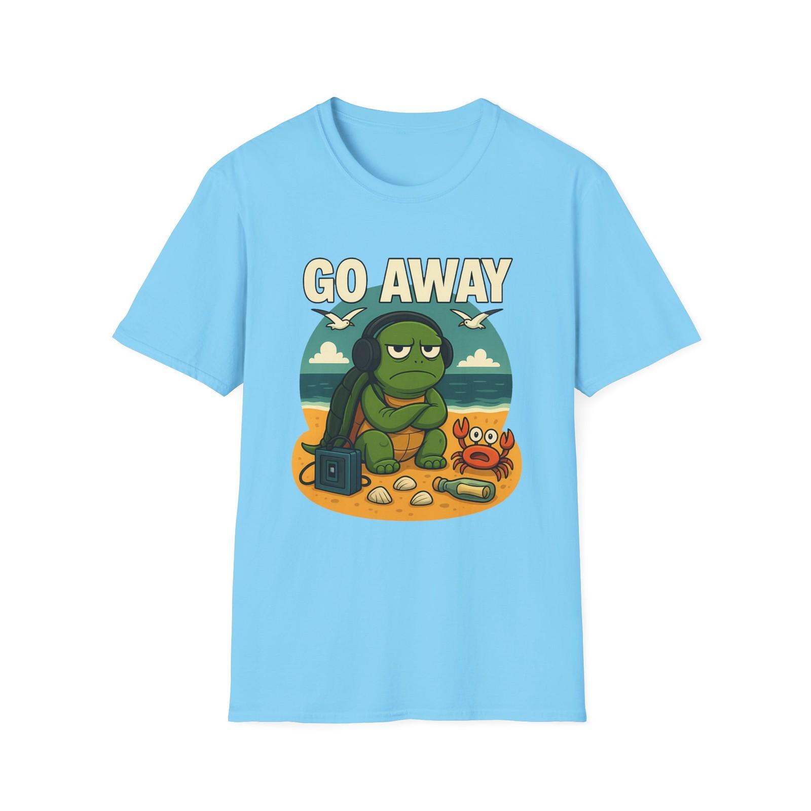 Unisex Softstyle Grumpy Turtle Funny T-Shirt Mens Womens Tees Top | Introvert, Passive Aggressive S