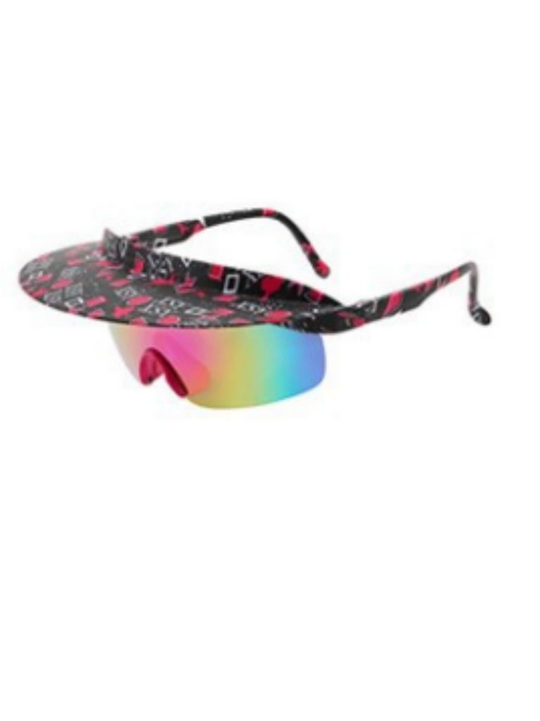 Large frame riding sunglasses personalized visor windproof fashion colorful hats for men and women