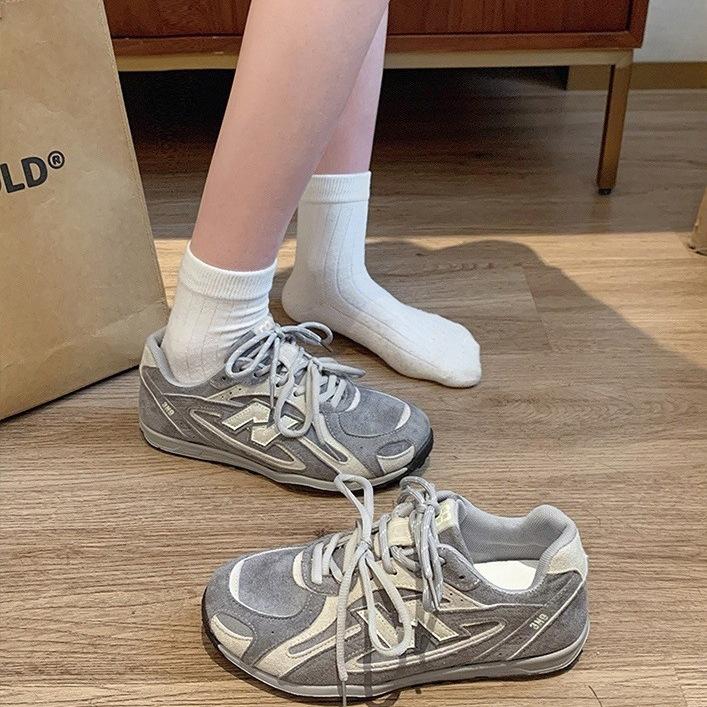 [Uncle Shoes] Dexun Shoes New Women's Jogging Sneakers Retro Autumn Forrest Gump Shoes Children's Casual Dad Shoes Thick