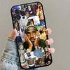 Rapper 2Pac Singer Tupac Black Silicone TPU Phone Case For Iphone17 Air 16 15 14 13 12 Pro 11 Pro Max Plus Cover Case