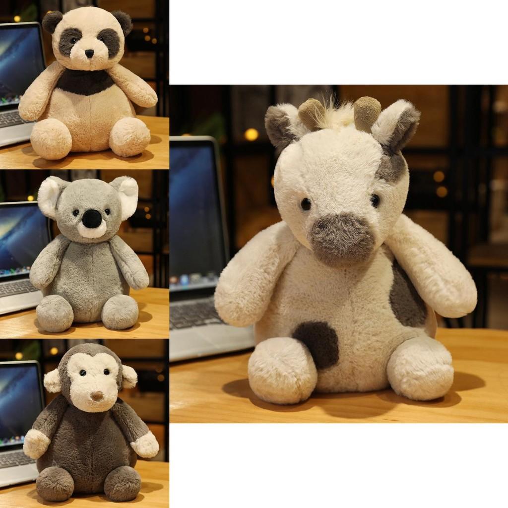 Adorable 25cm Animal Plush Toy Monkey Penguin Dinosaur Soft Stuffed Doll Gift