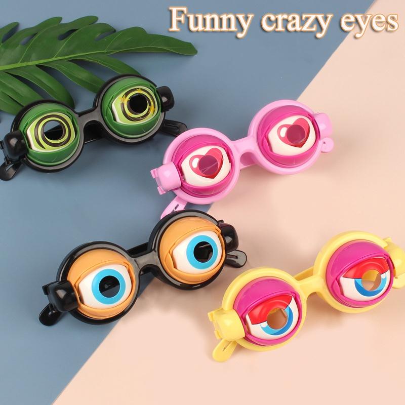 

Забавные детские очки с сумасшедшими глазами, игрушки, новинка, креативный забавный реквизит, очки, товары для вечеринок, розыгрыши, очки, кляп, игрушки