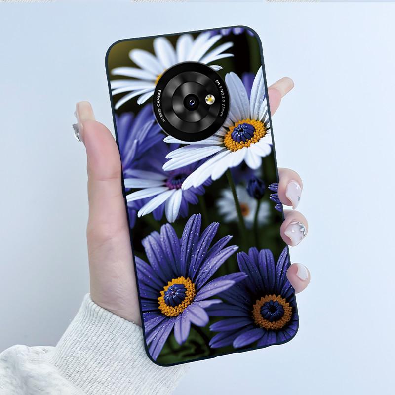 Casing For TCL Suixuetang M1 / OneTouch T615N Phone Case Luxury Dragon Cute Cool Boys Girls Soft Silicone Back Cover Black Shell