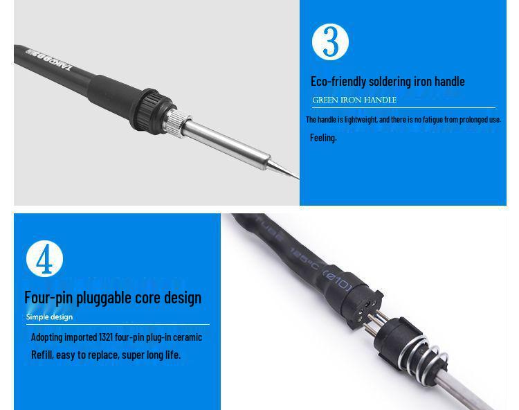 936 Adjustable Constant Temperature 60W Soldering Iron Set - Industrial Grade Soldering Station for Welding Repair