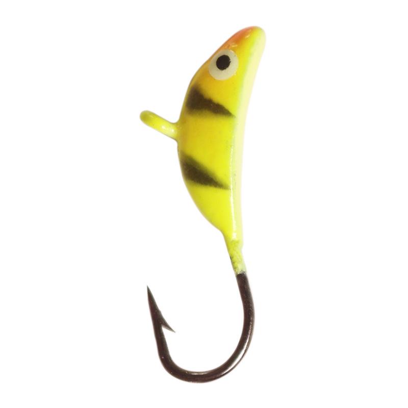 

Cross 5-Color Crescent Brushed Lead Head Fishing Hook 1.2g: Micro-Colored Ice Fishing Lure with Soft Fish Artificial Bait 1.2g