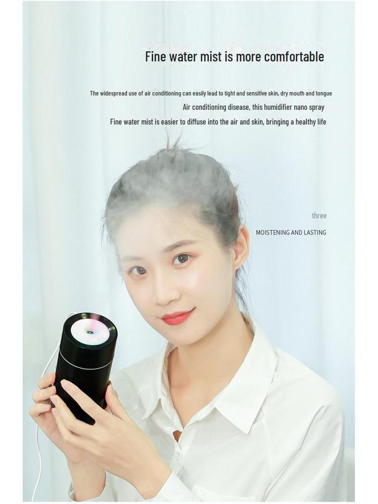 Colorful USB Mini Cup Humidifier & Air Purifier for Cars