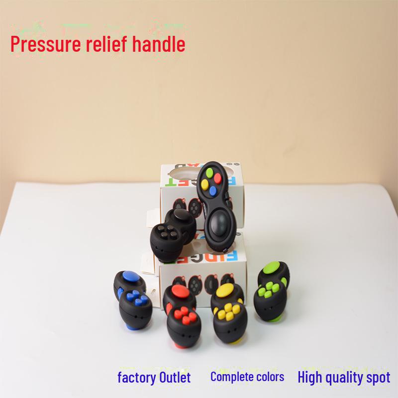 Fidget Game Toy: Magic Cube with Silicone Buttons for Stress Relief