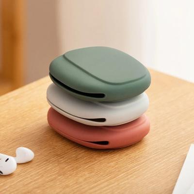 Silicone Cell Phone Cable Bag Data Storage Box Travel Earphone Wire Key U Drive USB Rating Sauna Airpod Case Galaxy Buds Case