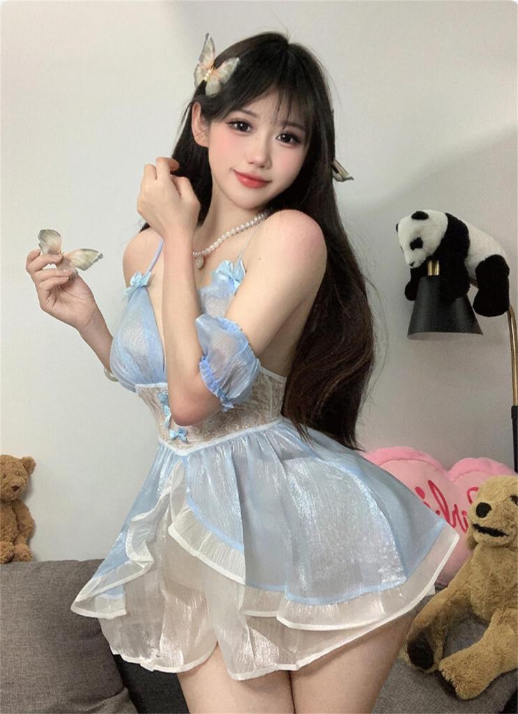 Maid Sexy Cosplay Princess Extreme Cute One Piece Babydoll Tempting Underwear Moe Ruffles Lingerie Camisole Costume Lolita Bodycon Halloween Christmas