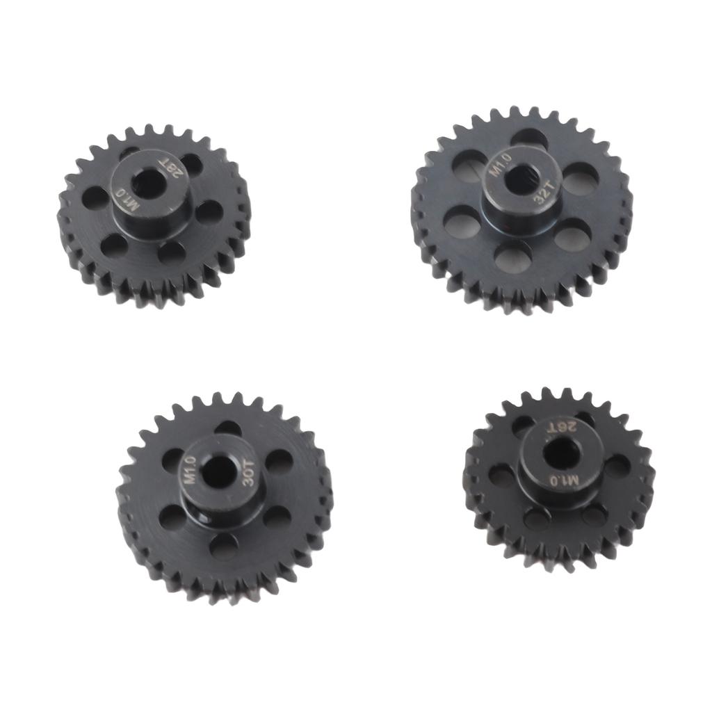 RC Motor Gear 26T 28T 30T 32T 25DP M1 5mm Metal RC Motor Pinion Set for 1 8 RC Cars