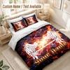 Custom Name Bedding Set 3 PiecesRammstein Print Duvet Cover + 2 Pillowcases Soft Bed Decor
