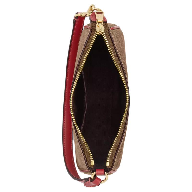 Coach Nolita 19 beschichtete Leinwand Schulter-Tragetasche klein Damen braun und gemischte Farben
