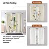 2PCS Multi-color Minimalist Floral Pattern Printed Curta with Pole Bag Design, Suitable for Bedrooms and Living Rooms