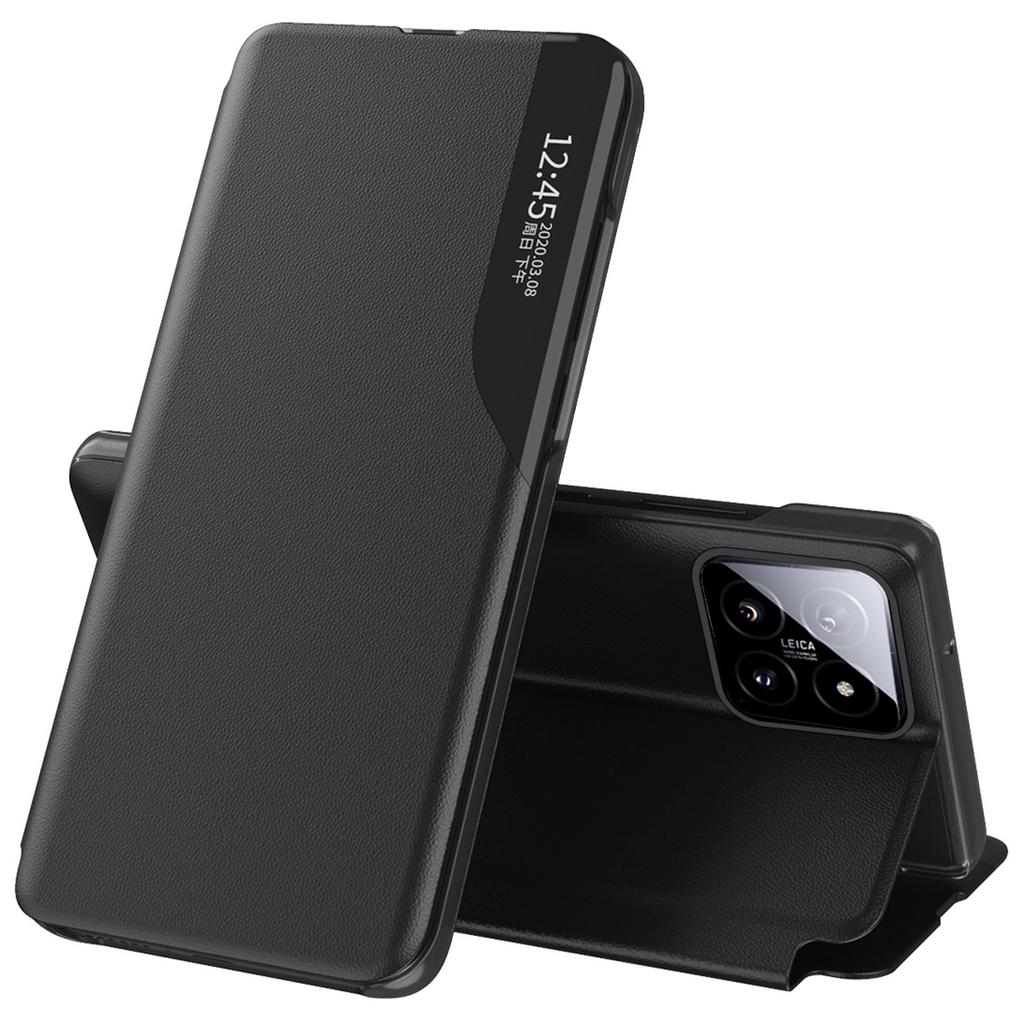 For Xiaomi 14 Case View Window PU Leather Flip Phone Cover